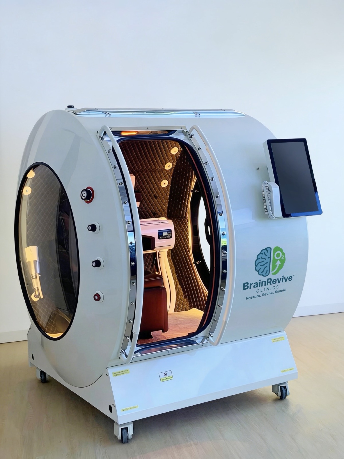 Brain Revive rigid hyperbaric chamber for home wellness